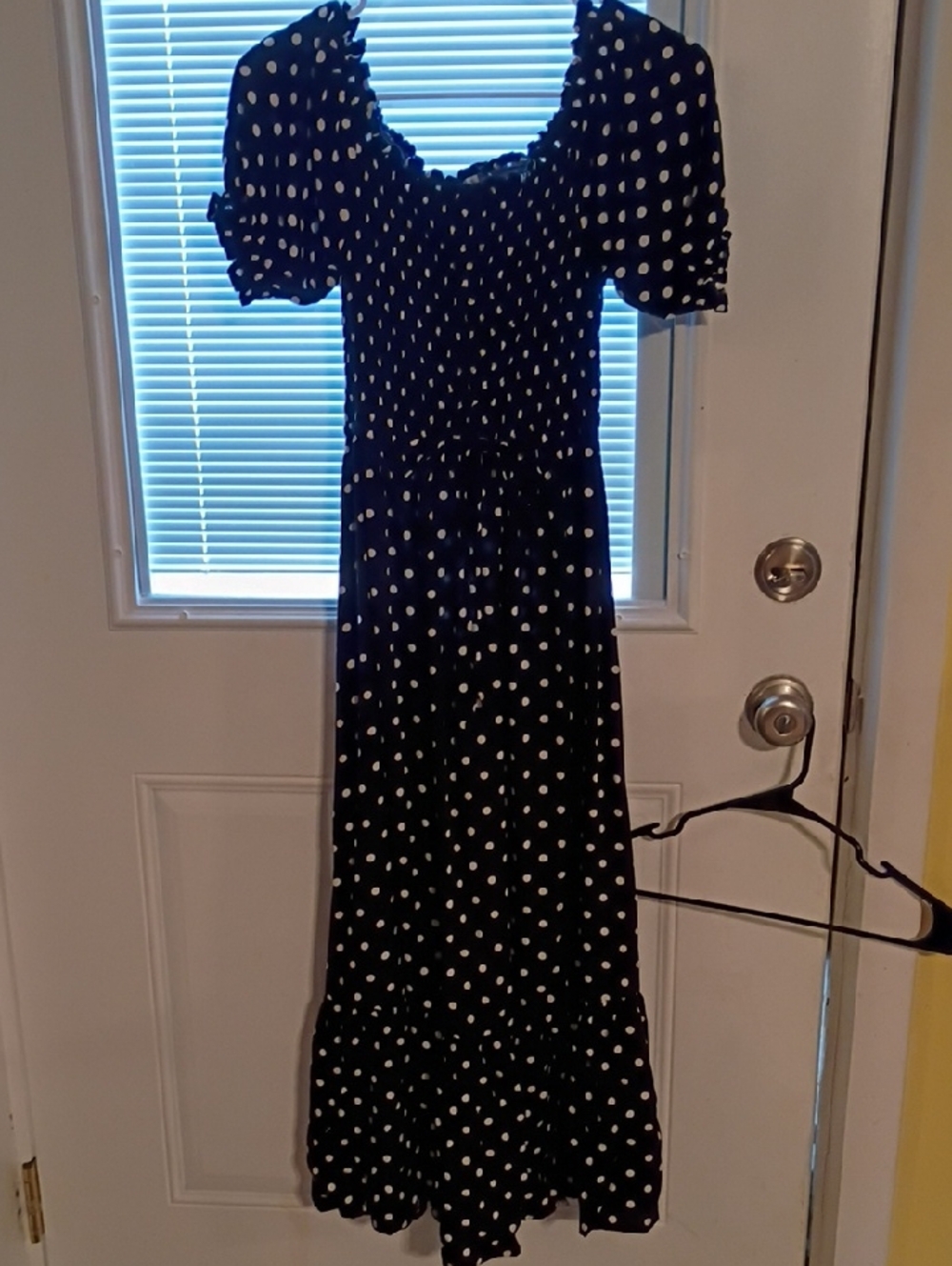 Unlisted Black and White Polka Dot Maxi Dress